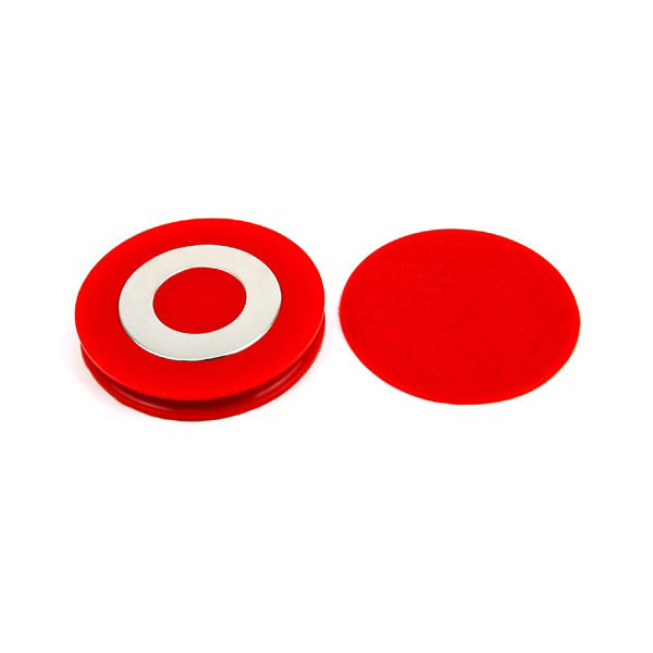 Popsett Disco Base Adhesivo Smartphone Rojo